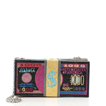 Judith Leiber Stack of Cash Minaudiere Crystal