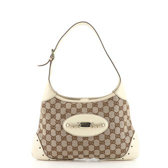Gucci Punch Hobo GG Canvas with Leather Medium