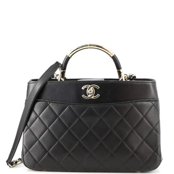Chanel Carry Chic Shopping Tote Quilted Lambskin Small