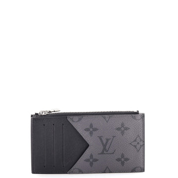 Louis Vuitton Coin Card Holder Reverse Monogram Eclipse Canvas