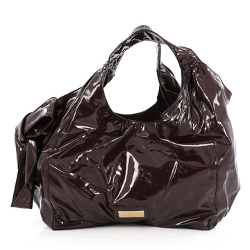 Valentino Nuage Bow Hobo Patent Large