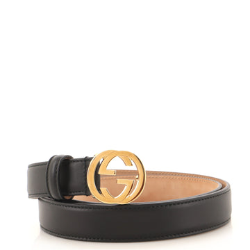Gucci Interlocking G Belt Leather Thin