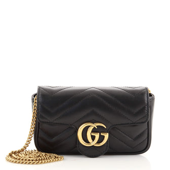 Gucci GG Marmont Flap Bag Matelasse Leather Super Mini