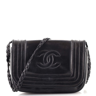 Chanel Vintage CC Stitch Flap Bag Lambskin Mini