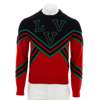 Louis Vuitton Men's LVV Sport Team Crewneck Sweater Wool