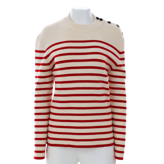 Celine Women's Marin Breton Stripe Sweater Wool Blend