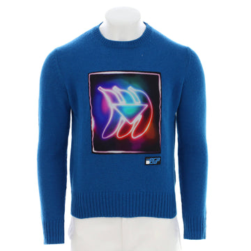 Prada Men's Banana Neon Sweater Wool