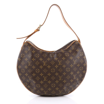 Louis Vuitton Croissant Handbag Monogram Canvas GM brown