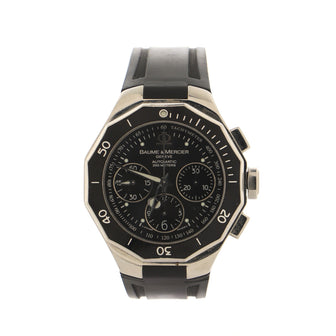 Baume & Mercier Riviera Chronograph Automatic Watch Stainless Steel and Rubber 43