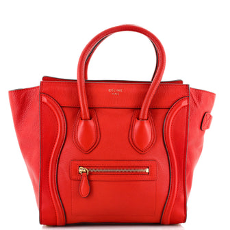 Celine Luggage Bag Grainy Leather Micro