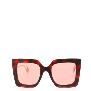 Gucci Oversized Square Sunglasses Acetate and Metal
