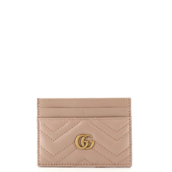 Gucci GG Marmont Card Holder Matelasse Leather