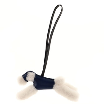 Hermes Budy Bag Charm Shearling and Leather