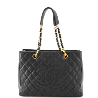 Chanel Grand Shopping Tote Quilted Caviar