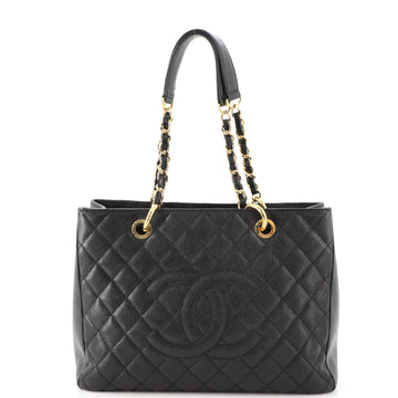 Chanel Grand Shopping Tote Quilted Caviar
