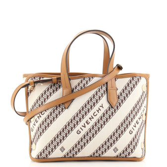 Givenchy Bond Shopper Tote Logo Jacquard Canvas Mini