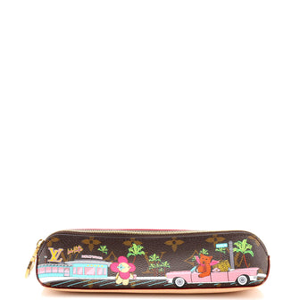 Louis Vuitton Elizabeth Pencil Pouch Limited Edition Vivienne Xmas Monogram Canvas