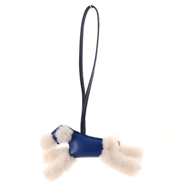 Hermes Budy Bag Charm Shearling and Leather