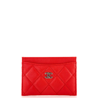 Chanel Classic Card Holder Quilted Caviar