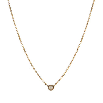 Cartier Diamants Legers Pendant Necklace 18K Yellow Gold with Diamond Small