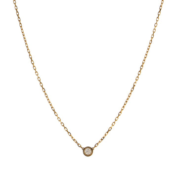 Cartier Diamants Legers Pendant Necklace 18K Yellow Gold with Diamond Small