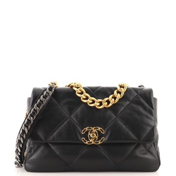 Chanel 19 Flap Bag Quilted Lambskin Large