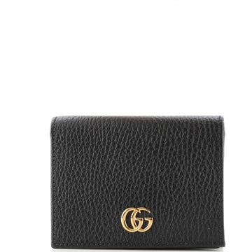 Gucci GG Marmont Flap Card Case Leather