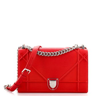 Christian Dior Diorama Flap Bag Grained Calfskin Large