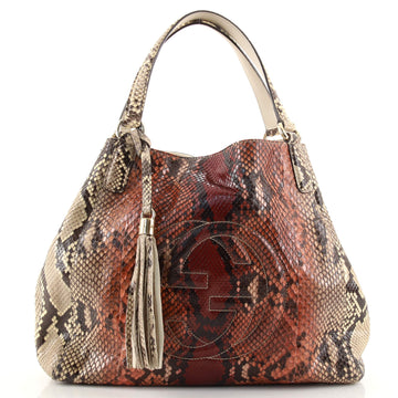 Gucci Soho Shoulder Bag Python Medium