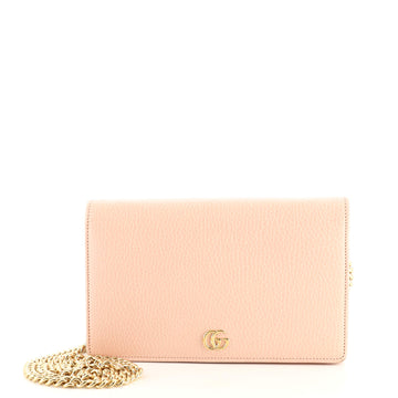 Gucci Petite GG Marmont Chain Wallet Leather Mini