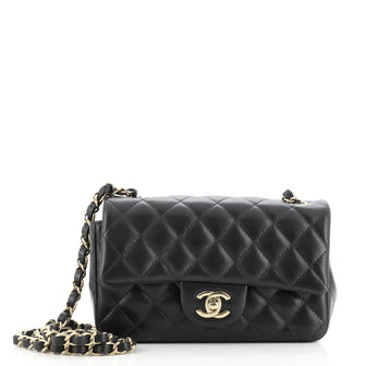 Chanel Classic Single Flap Bag Quilted Lambskin Mini