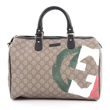 Gucci Flag Boston Bag GG Coated Canvas Medium