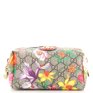 Gucci Ophidia Cosmetic Pouch Flora GG Coated Canvas Medium