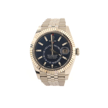 Rolex Sky-Dweller Oyster Perpetual Chronometer Automatic Watch Stainless Steel and White Gold 42