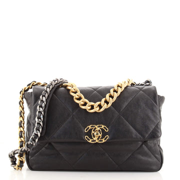Chanel 19 Flap Bag Quilted Lambskin Large