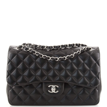 Chanel Classic Double Flap Bag Quilted Lambskin Jumbo