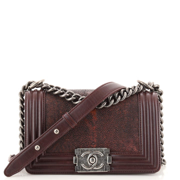 Chanel Boy Flap Bag Stingray Small