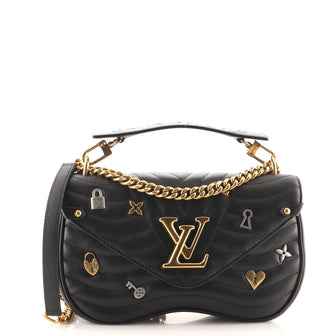 Louis Vuitton New Wave MM Chain Bag Love Lock