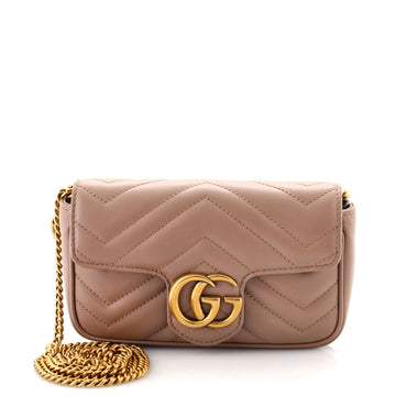 Gucci GG Marmont Flap Bag Matelasse Leather Super Mini