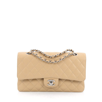 Chanel Classic Double Flap Bag Quilted Caviar Medium