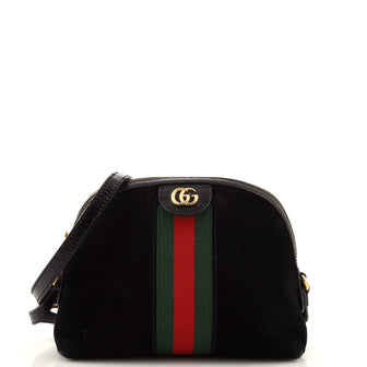 Gucci Ophidia Dome Shoulder Bag Suede Small