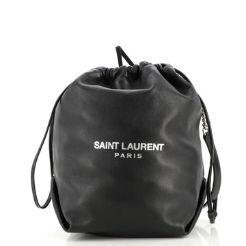 Saint Laurent Teddy Bucket Bag Leather Mini