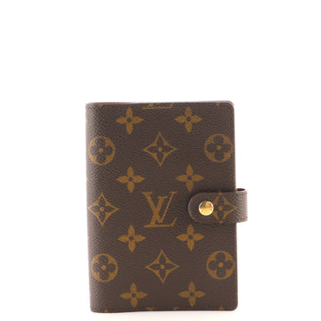 Louis Vuitton Ring Agenda Cover Monogram Canvas MM