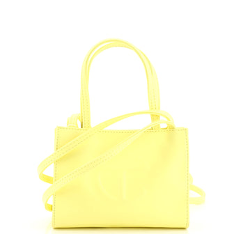 Telfar Small Yellow Shopping Bag - Yellow Handle Bags, Handbags