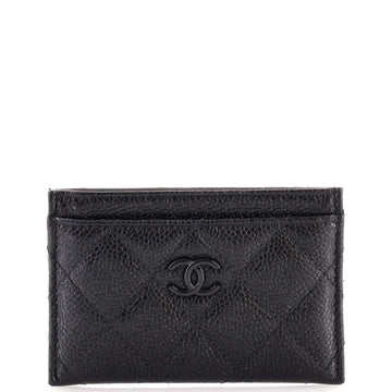 Chanel Classic Card Holder Quilted Caviar