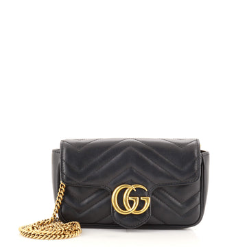 Gucci GG Marmont Flap Bag Matelasse Leather Super Mini