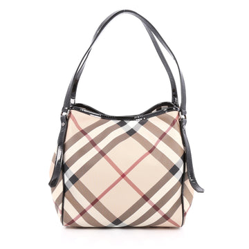 Burberry Canterbury Tote Nova Check Coated Canvas Small