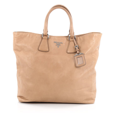 Prada Convertible Shopper Tote Soft Calfskin Large
