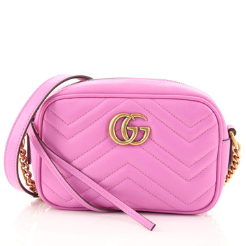 Gucci GG Marmont Shoulder Bag Matelasse Leather Mini