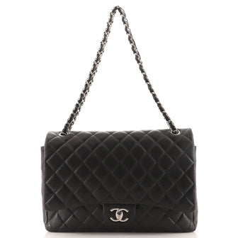 Chanel Classic Double Flap Bag Quilted Lambskin Maxi